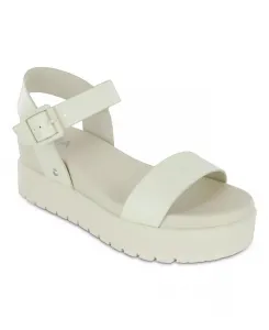 Женские сандалии Kayci на платформе с круглым носком MIA, коричневый/бежевый