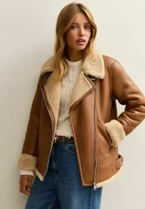 Куртка из искусственной кожи New Look, Tan