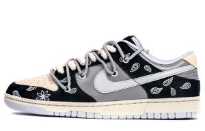 Кроссовки Nike Dunk Skateboard Shoes Unisex Low-Top Black And White/Gray
