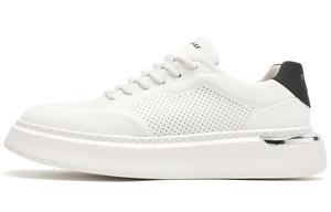 Кроссовки C°BANNER Stylish Skateboarding Shoes Men Low-top White/Black, белый/черный