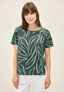 Футболка с принтом Cecil, хаки