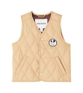 Стеганый жилет-пуховик Mini Rodini, бежевый