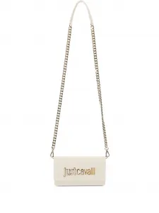 Сумка через плечо с логотипом Just Cavalli, белый