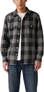 Мужская классическая рубашка Levi's с длинным рукавом, (New) Albany Plaid Smoked Pearl Twill