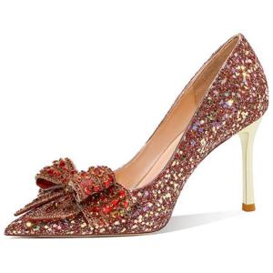 Тонкие туфли на высоком каблуке для женщин Li Ke, красный