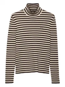 Шерстяной свитер с высоким воротником Prada, коричневый