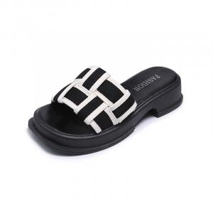 Puppytown Женские противоскользящие устойчивые к запаху и истиранию сланцы черные, цвет Black