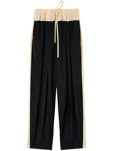 Спортивные брюки прямого кроя с кулиской JIL SANDER, черный