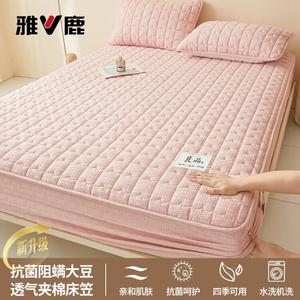 Yalu Простыня на резинке 90х200 см из соевого волокна, стеганая, с жаккардовым узором Rose