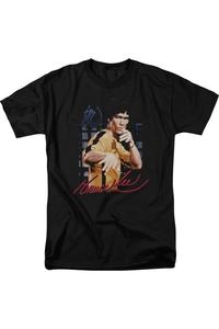 Футболка/комбинезон Брюса Ли желтого цвета с коротким рукавом для взрослых Gildan