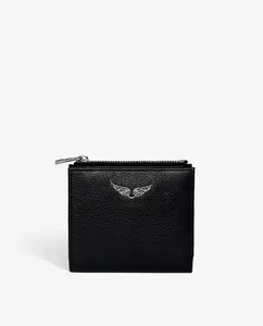 Женский кошелек ZV Wallet из кожи Zadig & Voltaire, черный