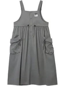 Платье миди с нашивкой-логотипом Musium Div., серый