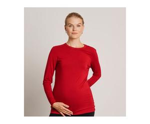 Футболка с длинными рукавами и круглым вырезом Maternity Liv NOM Maternity, Merlot