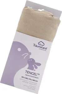 Простыня на резинке Lyocell taupe 60x120 см / 70x140 см Träumeland