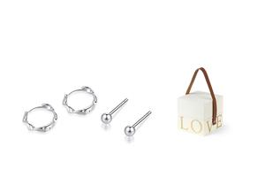 MISS TOOYA Серьги из чистого серебра S999 для женщин