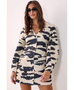 Женское мини-платье с рукавами-коконом, приталенного силуэта Nasty Gal, Butter