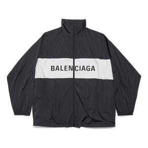 Куртка zip-up jacket 'black' Balenciaga, черный