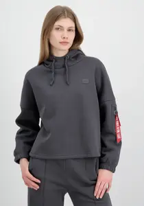 Толстовка Alpha Industries "Женщины Alpha Industries - Толстовки X-Fit Label OS Hoody Wmn", серый