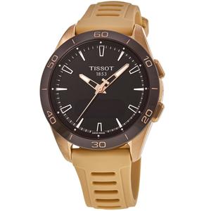 Tissot T-Touch Connect Solar Sport GMT кварцевые цифровые часы с розовым золотом и силиконовым ремешком из титана мужские часы
