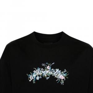 Футболка с цветочным принтом Givenchy, черная