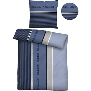 Постельное белье Kappa «София», простота в уходе + качество тонкой нити, 100% хлопок, молния, цвет blau