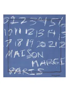 Платок с принтом Maison Margiela, синий
