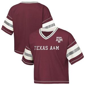 Детская футболка с v-образным вырезом Texas A&M Aggies Grid Iron Outerstuff
