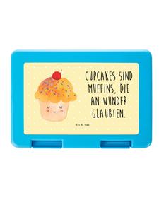 Mr. & Mrs. Panda Коробка для хранения кексов с надписью пастельно-желтого цвета