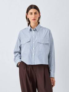 Doria рубашка с полосками, узором пейсли и асимметричным подолом Weekend MaxMara, Blue Multi