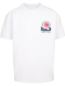 Футболка "Sunset Charm Oversize T-Shirt" белого цвета Merchcode