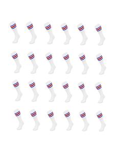 Носки COFI 1453 Basketsocken Blau-Rot gestreift OneSize Weiß, белый