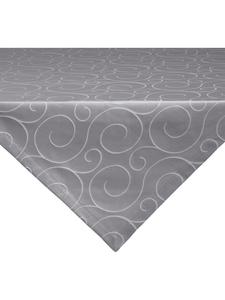 Erwin Müller Жаккардовая скатерть из смесовой хлопчатобумажной ткани Oberhausen серого цвета