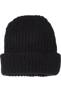 Sportsman 12 шапка-бини с манжетами из плотной вязки, черный