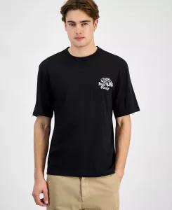 Футболка с принтом HUGO by Men's Natopu, классический крой Hugo Boss, черный