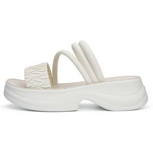 WARRIOR Сандалии женские с одним ремешком 3 см, бежевые