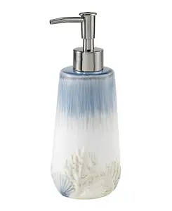 Крышка для коробки с керамическими салфетками с абстрактным рисунком прибрежных ракушек и кораллов Avanti, multi