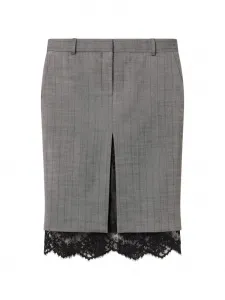 Узкая юбка Stella Mccartney, серый