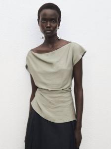 Асимметричный топ Manta Drape Mango, Aqua