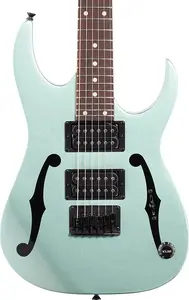 Электрогитара Ibanez PGMM21 Paul Gilbert Signature Mikro, грифа из ятобы, металлический светло-зеленый цвет