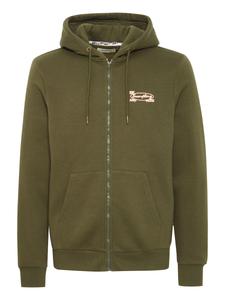 Толстовка с капюшоном на молнии BLEND, темно-зеленый