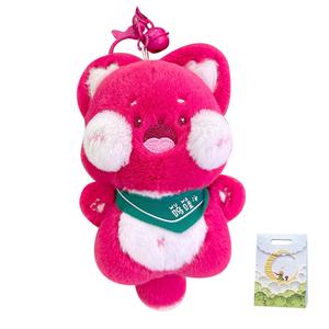 Мягкая кукла-брелок Meow высотой 13 см Jinnew, Red+Shopping Bag+Random Greeting Card