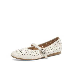 BOERDIQI Плоские туфли Мэри Джейн 1,2 см женские с подошвой из экрю овчины, цвет Ecru Sheepskin Insole