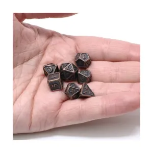Мини-поликомплект Critlings — темная медь (7), Metal Poly Dice Sets (Die Hard Dice)