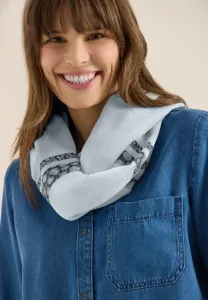 Loop mit leostreifen snood Cecil, Watercolour Blue