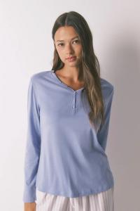 Хлопковый лонгслив Women'Secret, фиолетовый