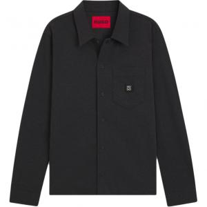 Hugo Boss Мужская рубашка, черные, средней толщины