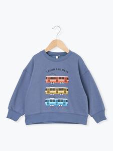Толстовка с флисовой подкладкой и принтом в виде поезда Samansa Mos2 Lagom, цвет Blue
