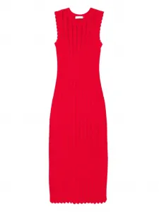 Платье миди с фестонами Altuzarra, красный