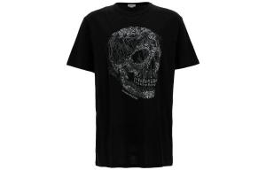 Кристальный Череп Свитшот Футболка Alexander McQueen, Черный