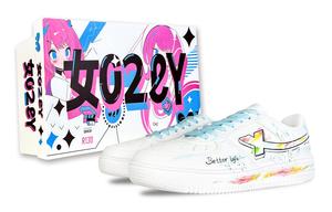 XTEP Кроссовки Air Force One с низким верхом, устойчивые к истиранию, дышащие, унисекс, белые, синие